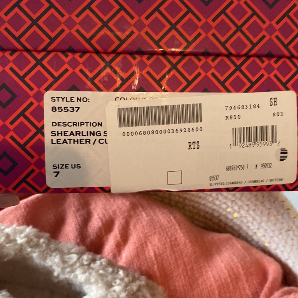 NIB Tory Burch Genuine Shearling Moccasin Slippers - Picture 10 of 13